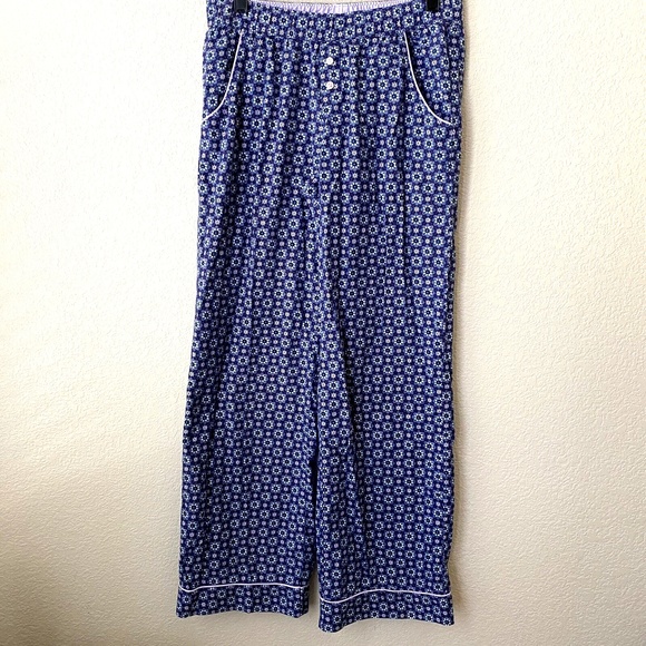 Victoria's Secret Other - Victorias Secret Floral Star Pajama Pants Size XS Blue Purple